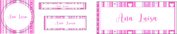 Kit Material Escolar Prata - 160 etiquetas - Imagem 2