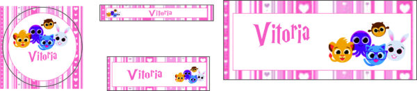 Kit Material Escolar Prata - 160 etiquetas - Imagem 14