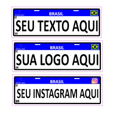 Cobre Placa - 135x405 - para veículos - 5 unidades