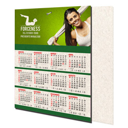 Folhinha de parede 2025 - 198x268 - Papel Reciclado 240gr - 25 unidades
