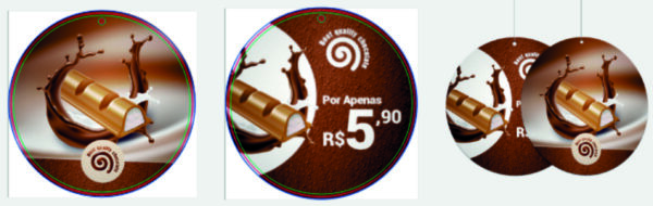 Móbile redondo 200x200mm - 4x4 - 5 unidades - Imagem 3