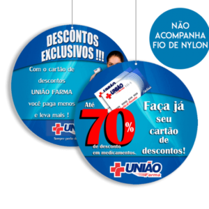 Móbile redondo 200x200mm - 4x4 - 5 unidades