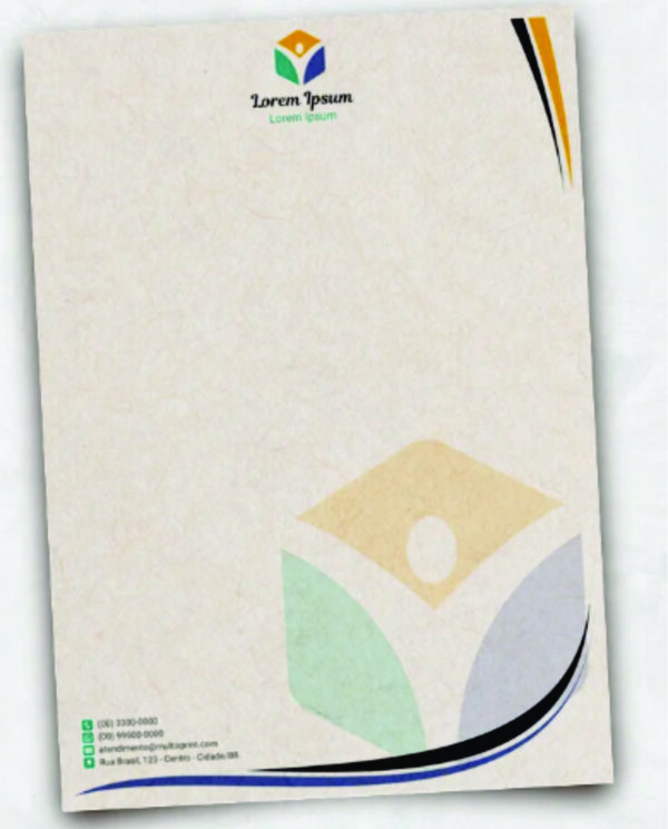 Papel Timbrado - Papel Reciclado - 90gr - 25 unidades