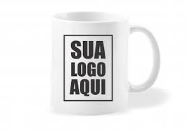 Caneca em porcelana Branca